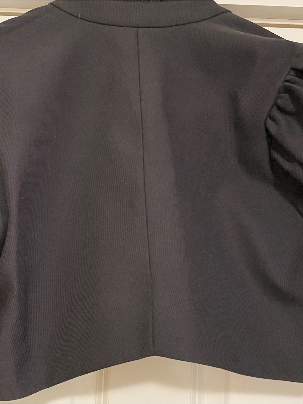 Selkie Black Cropped Puff-Sleeve Jacket - Picture 7 of 7
